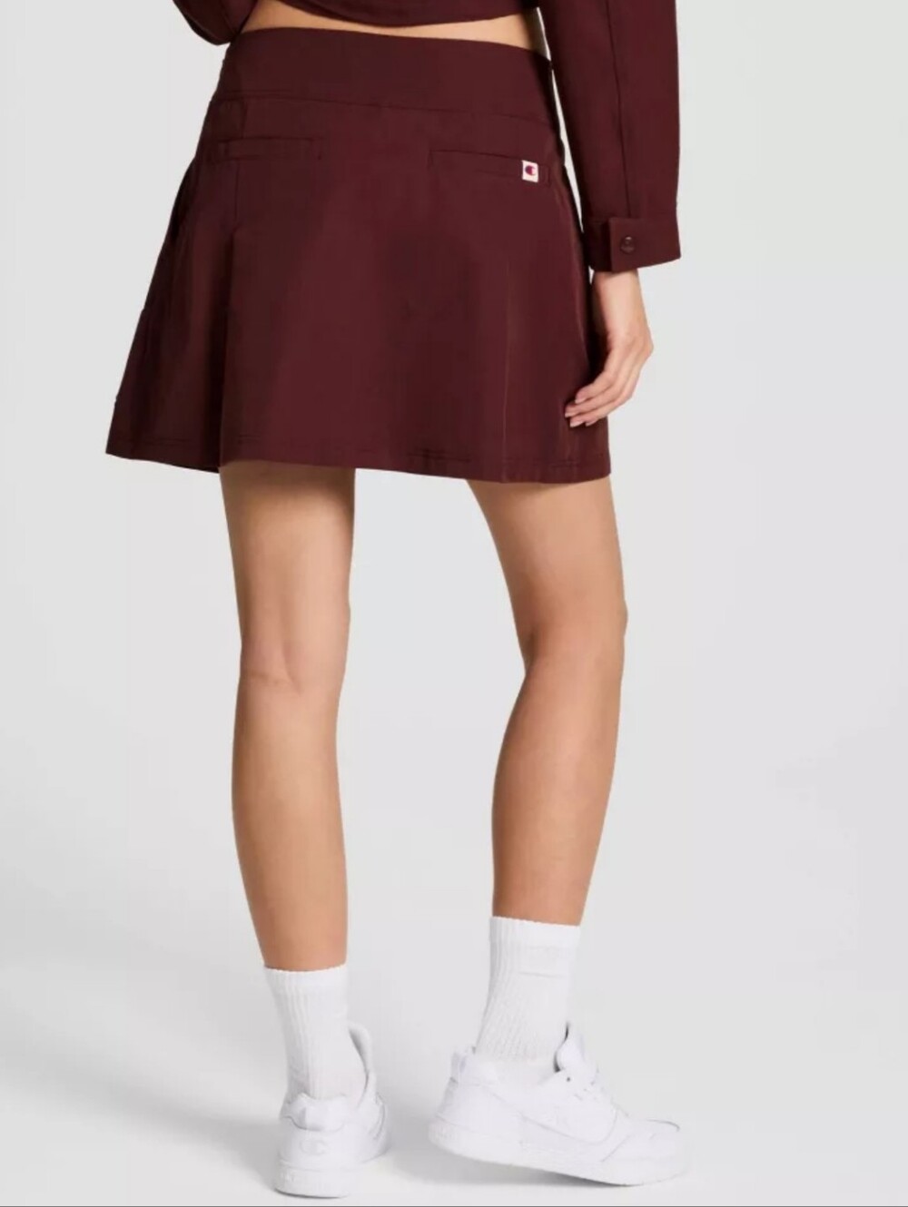 NWT Champion Ruby A-Line Pleated Mini Skirt Skort Women's Size 2 Side Zip - Picture 3 of 12